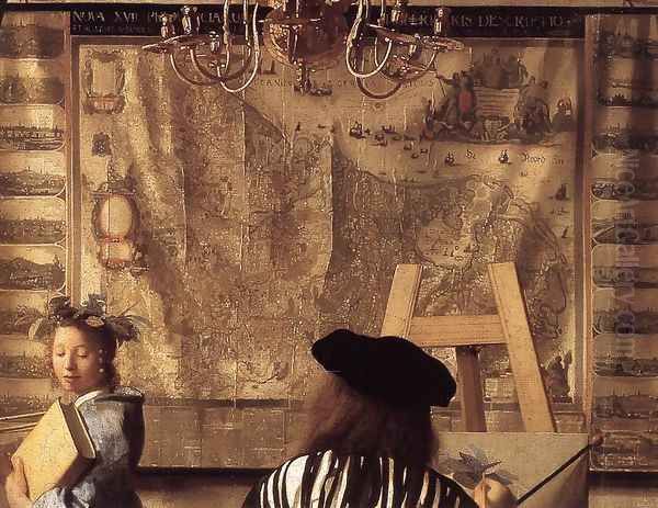 The Art of Painting [detail: 1] Oil Painting by Jan Vermeer Van Delft