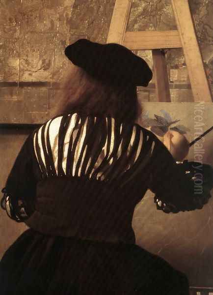 The Art of Painting [detail: 4] Oil Painting by Jan Vermeer Van Delft