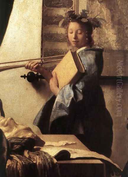 The Art of Painting [detail: 2] Oil Painting by Jan Vermeer Van Delft