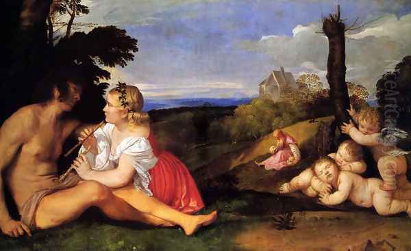 The Three Ages of Man 1511-12 Oil Painting by Tiziano Vecellio (Titian)