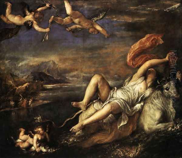 Rape of Europa 1559-62 Oil Painting by Tiziano Vecellio (Titian)