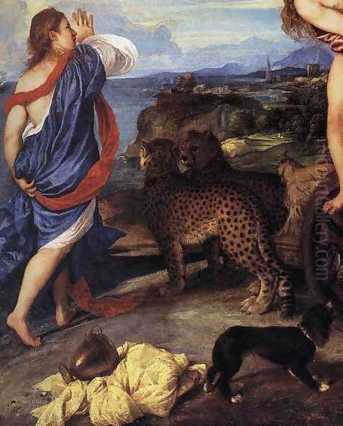 Bacchus and Ariadne (detail 1) Oil Painting by Tiziano Vecellio (Titian)