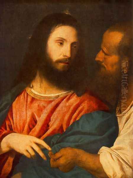 The Tribute Money 1516 Oil Painting by Tiziano Vecellio (Titian)