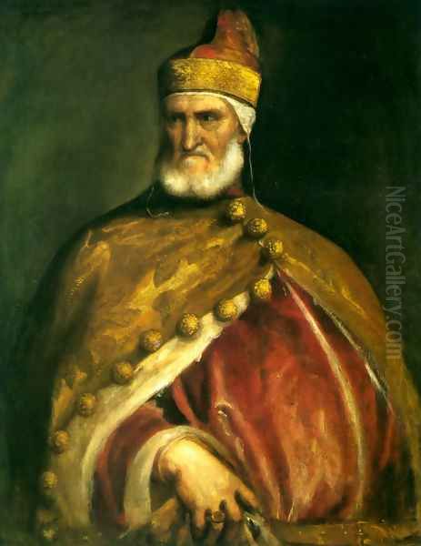 Portrait of Doge Andrea Gritti 1544-45 Oil Painting by Tiziano Vecellio (Titian)