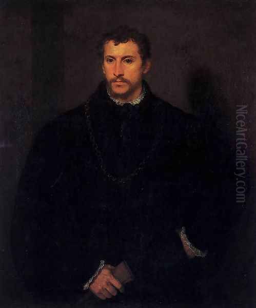 The Young Englishman Oil Painting by Tiziano Vecellio (Titian)