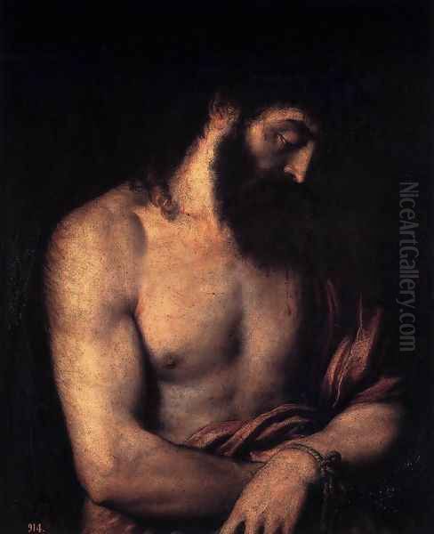 Ecce Homo Oil Painting by Tiziano Vecellio (Titian)