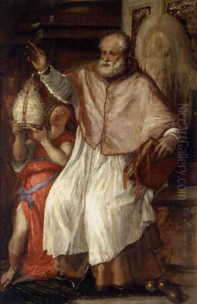 St Nicholas 1563 by Tiziano Vecellio (Titian)