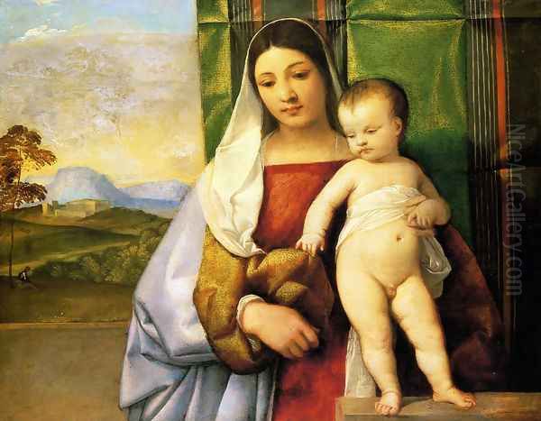 The Gipsy Madonna by Tiziano Vecellio (Titian)