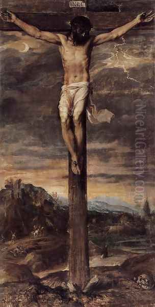 Crucifixion Oil Painting by Tiziano Vecellio (Titian)