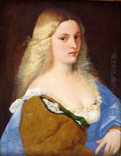 Violante (La Bella Gatta) Oil Painting by Tiziano Vecellio (Titian)