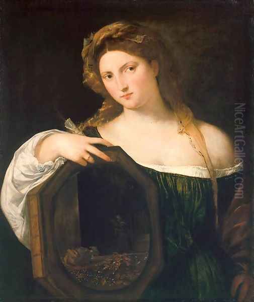 Vanity c. 1515 Oil Painting by Tiziano Vecellio (Titian)