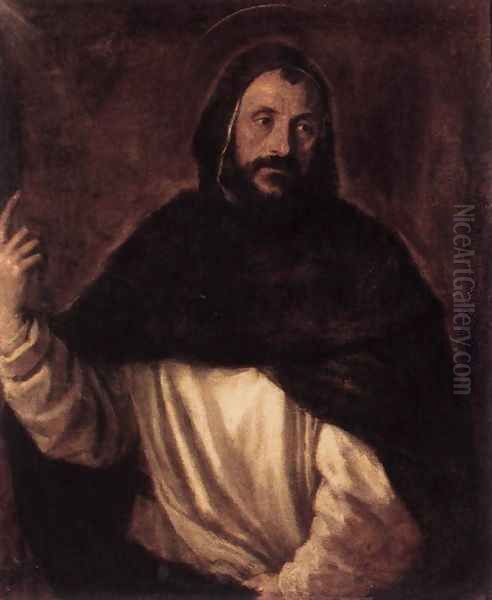 St Dominic c. 1565 Oil Painting by Tiziano Vecellio (Titian)