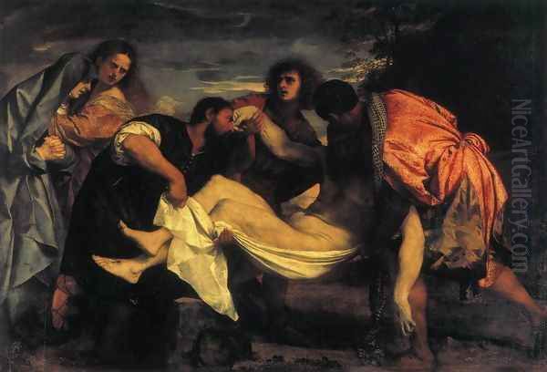 Entombment of Christ Oil Painting by Tiziano Vecellio (Titian)