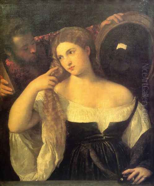 Vanitas Oil Painting by Tiziano Vecellio (Titian)