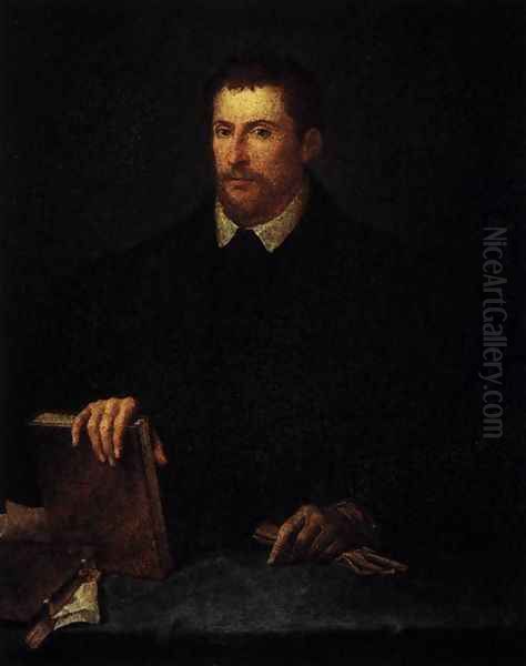 Portrait of Ippolito Riminaldi Oil Painting by Tiziano Vecellio (Titian)