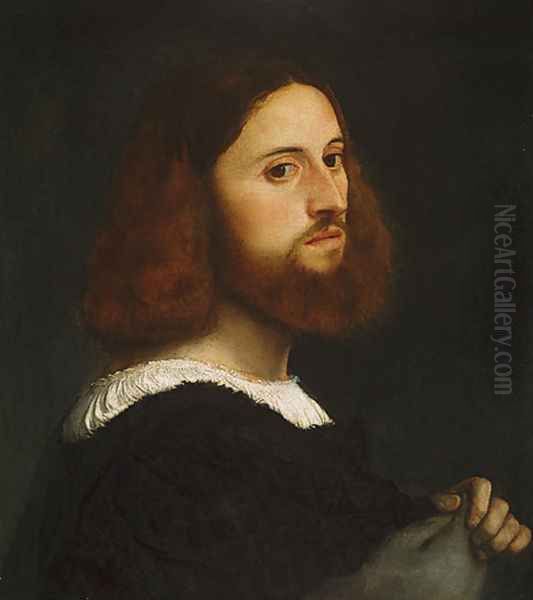 Portrait of a Man Oil Painting by Tiziano Vecellio (Titian)