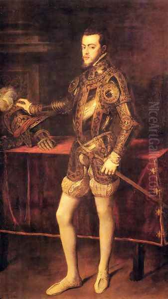 Philipp II, as Prince Oil Painting by Tiziano Vecellio (Titian)