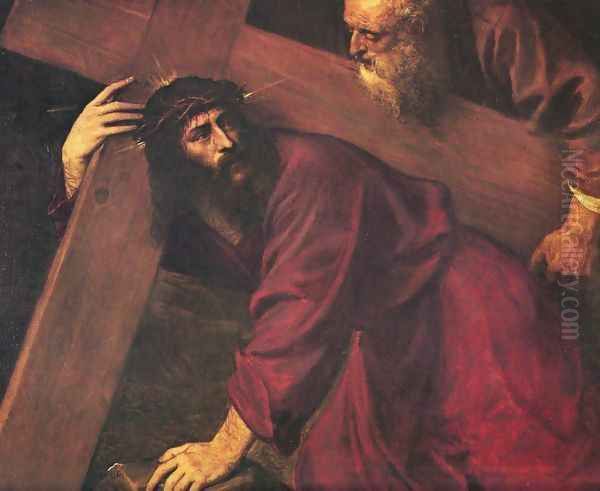 Christ Carrying the Cross 1 Oil Painting by Tiziano Vecellio (Titian)