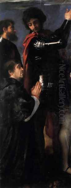 Polyptych of the Resurrection, Sts Nazaro and Celso Oil Painting by Tiziano Vecellio (Titian)