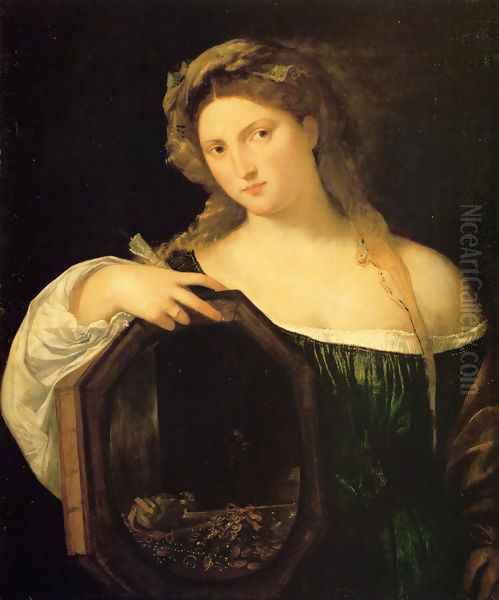 Profane Love (or Vanity) Oil Painting by Tiziano Vecellio (Titian)