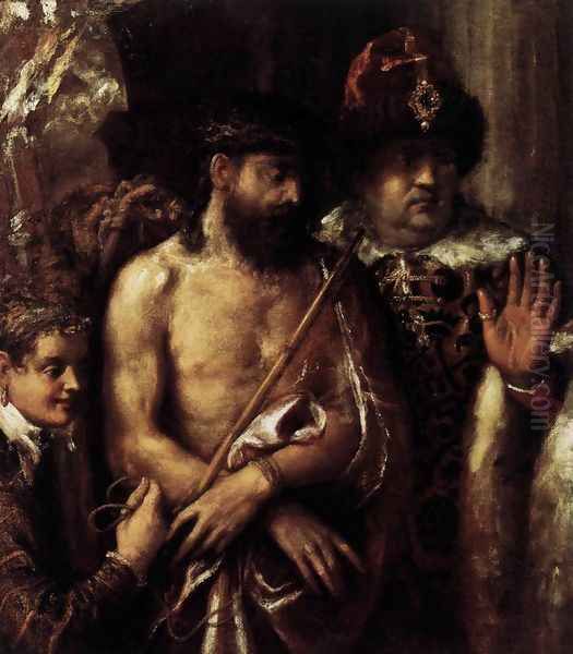 Mocking of Christ Oil Painting by Tiziano Vecellio (Titian)