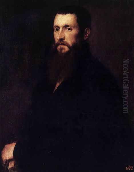 Daniele Barbaro Oil Painting by Tiziano Vecellio (Titian)