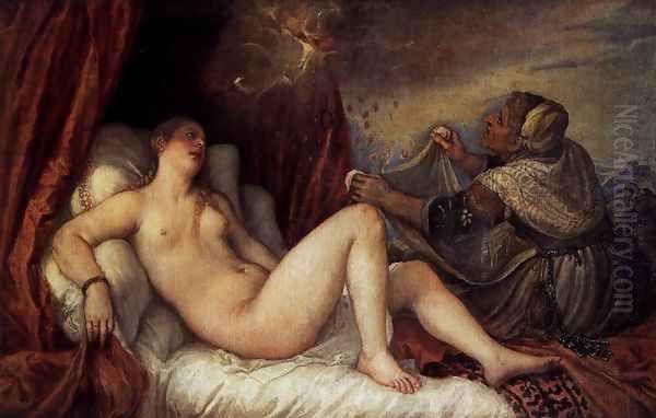 Danaë 2 Oil Painting by Tiziano Vecellio (Titian)