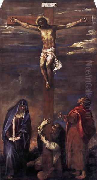 Crucifixion 2 Oil Painting by Tiziano Vecellio (Titian)