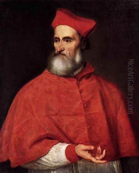 Portrait of Pietro Bembo Oil Painting by Tiziano Vecellio (Titian)