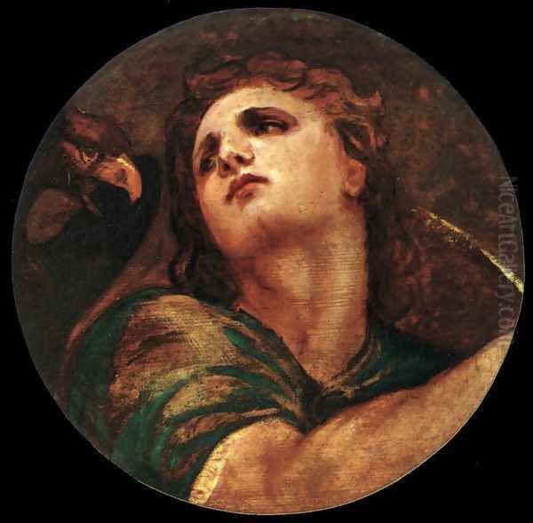 St John the Evangelist Oil Painting by Tiziano Vecellio (Titian)