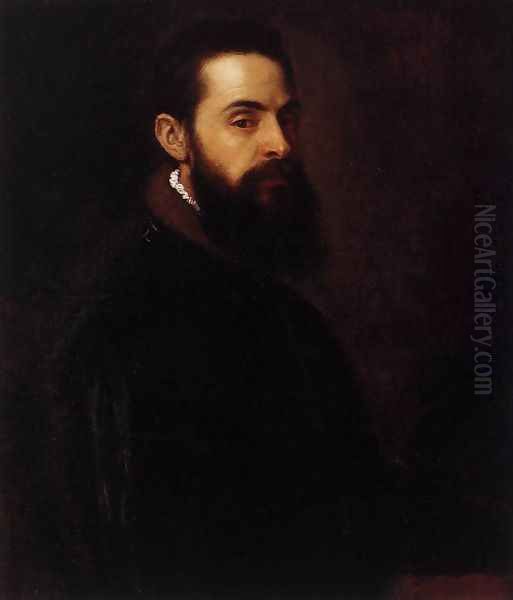 Portrait of Antonio Anselmi Oil Painting by Tiziano Vecellio (Titian)