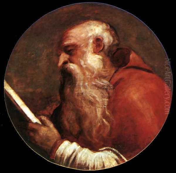 St Jerome 4 Oil Painting by Tiziano Vecellio (Titian)