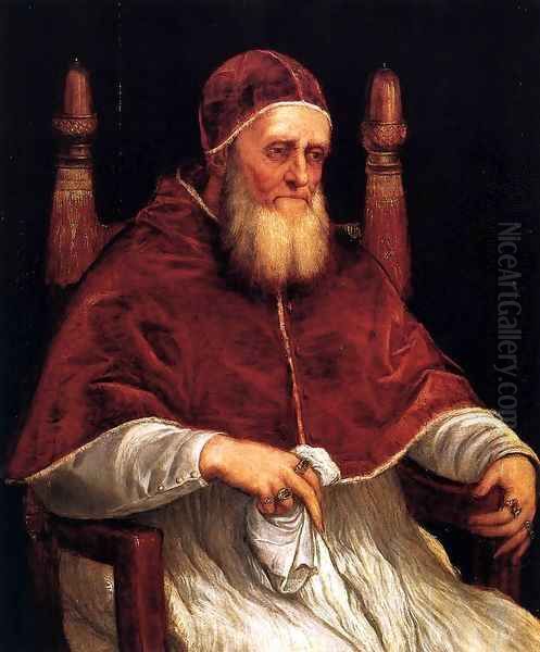 Portrait of Pope Julius II 2 Oil Painting by Tiziano Vecellio (Titian)