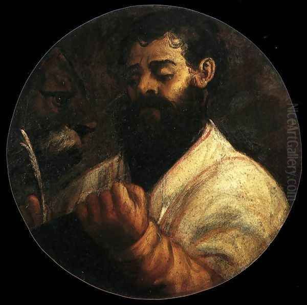 St Mark Oil Painting by Tiziano Vecellio (Titian)