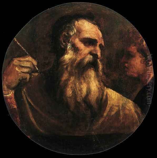 St Matthew Oil Painting by Tiziano Vecellio (Titian)