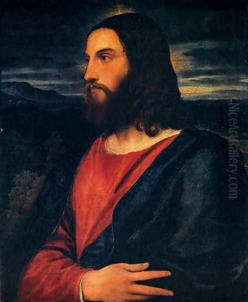 Christ the Redeemer Oil Painting by Tiziano Vecellio (Titian)