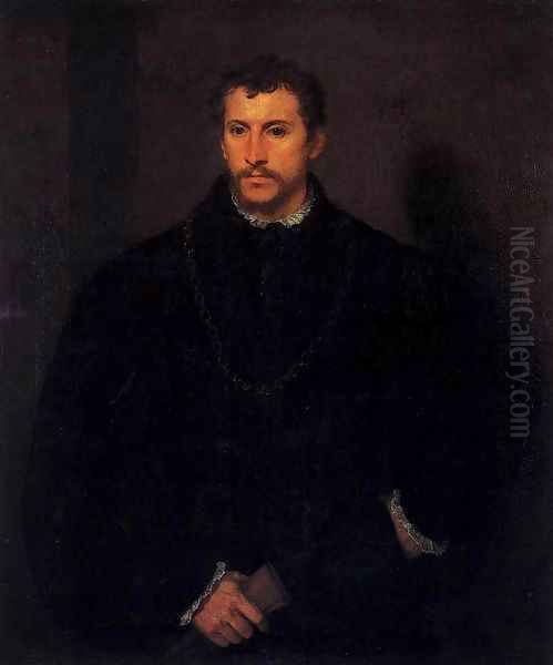 The Young Englishman 2 Oil Painting by Tiziano Vecellio (Titian)