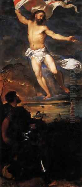 Polyptych of the Resurrection Resurrection Oil Painting by Tiziano Vecellio (Titian)