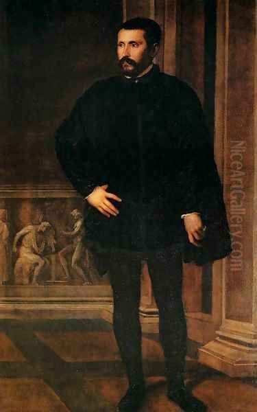 Portrait of a Man 2 Oil Painting by Tiziano Vecellio (Titian)