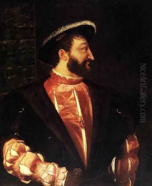 Portrait of Francis I 2 Oil Painting by Tiziano Vecellio (Titian)