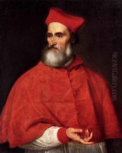 Portrait of Pietro Bembo 2 Oil Painting by Tiziano Vecellio (Titian)