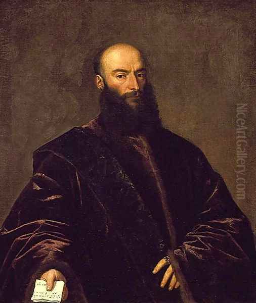 Portrait of Jacopo (Giacomo) Dolfin 2 Oil Painting by Tiziano Vecellio (Titian)