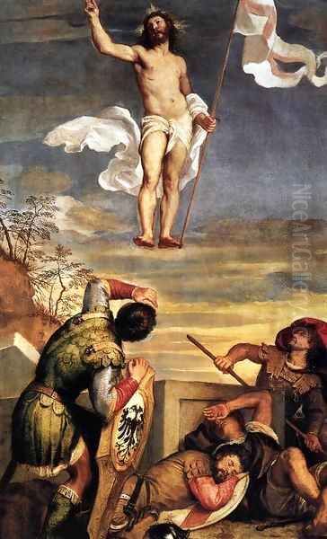 The Resurrection 2 Oil Painting by Tiziano Vecellio (Titian)