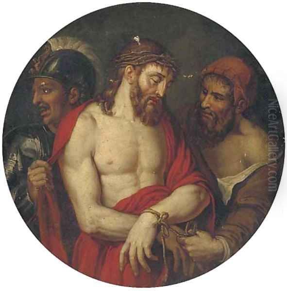 Christ crowned with thorns Oil Painting by Tiziano Vecellio (Titian)