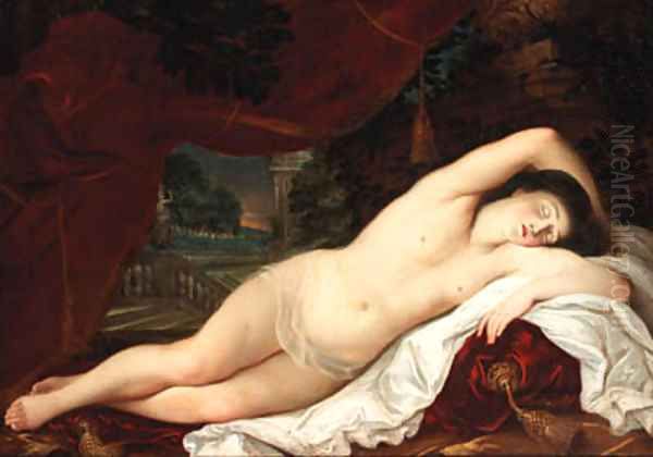 The sleeping Venus Oil Painting by Tiziano Vecellio (Titian)