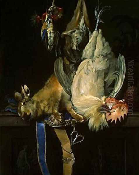 Still Life With Dead Game Oil Painting by Willem Van Aelst