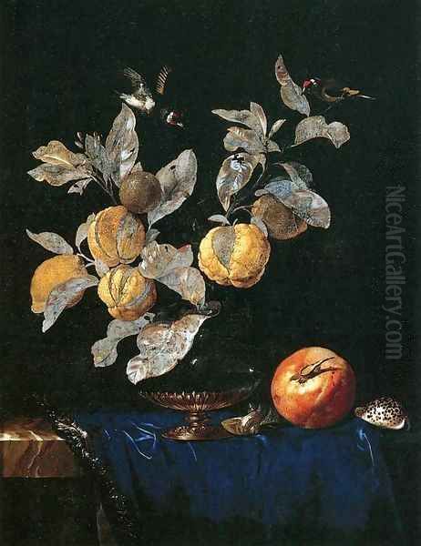 Still-Life with Fruit 2 Oil Painting by Willem Van Aelst