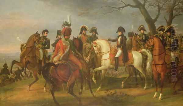 Napoleon 1769-1821 Giving Orders before the Battle of Austerlitz, 2nd December 1805, 1808 Oil Painting by Carle Vernet