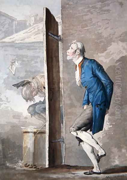 Each waiting turn Oil Painting by Carle Vernet