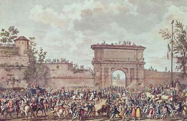 The Entry of the French into Milan, 25 Floreal An IV 14th May 1796 Oil Painting by Carle Vernet